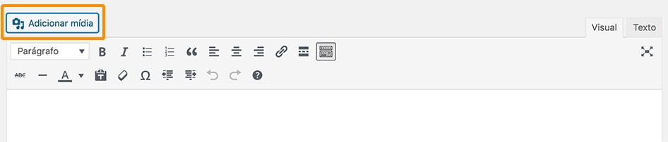 anexar imagem wordpress